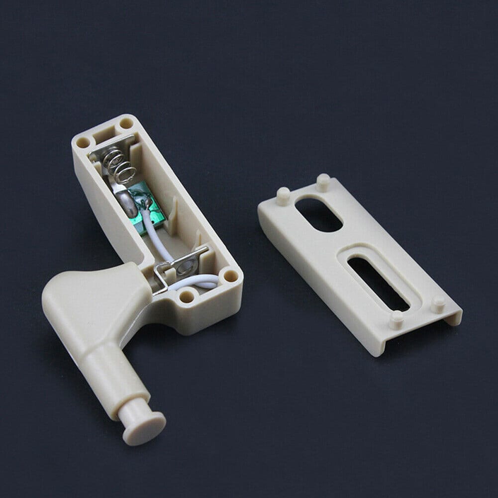 Picture of 1pcs Hinge LED Sensor Lights Under Cabinet Lights Inner Door Hinge LED Light Closet Cupboard Wardrobe Night Lights Warm White-White