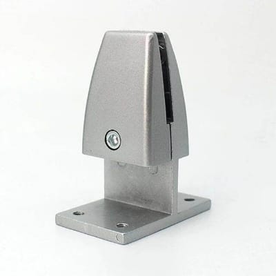 Picture of 2ps Aluminium Desk Partition Shelf Brackets Decorative Support Privacy Screen Divider Clamp-Silver