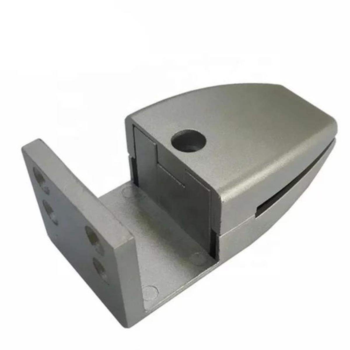 Picture of 2ps Aluminium Desk Partition Shelf Brackets Decorative Support Privacy Screen Divider Clamp-Silver