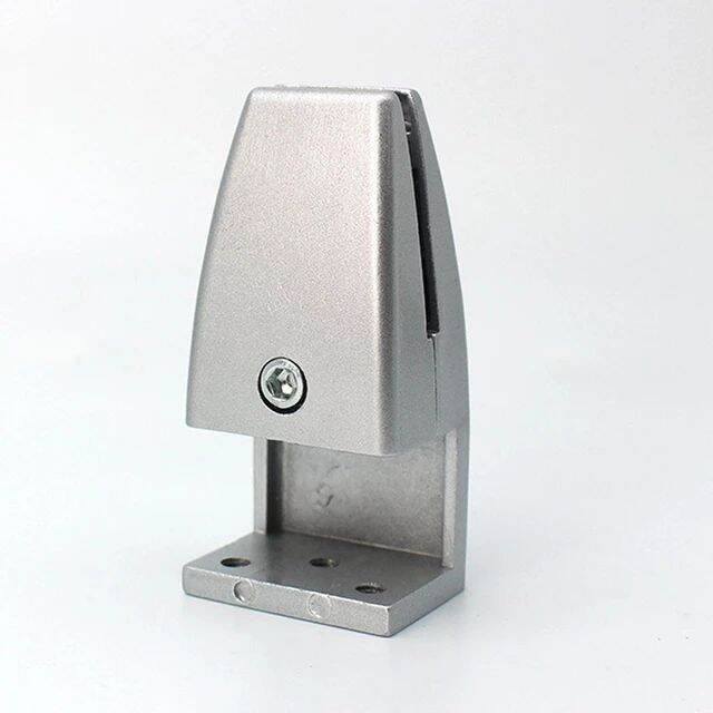 Picture of 2ps Aluminium Desk Partition Shelf Brackets Decorative Support Privacy Screen Divider Clamp-Silver