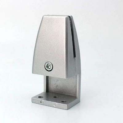 Picture of 2ps Aluminium Desk Partition Shelf Brackets Decorative Support Privacy Screen Divider Clamp-Silver
