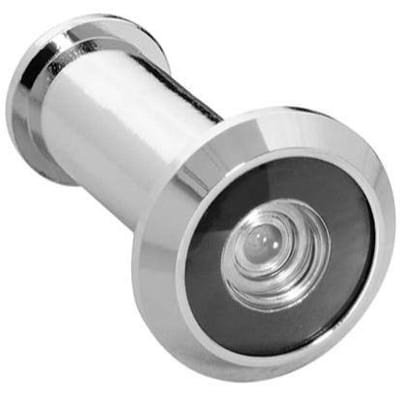 Picture of Chrome Polished Door Viewer For Main Door Wide Viewing Angle Door Viewer Privacy Cover Security Door Eye Viewer- 1pics-Silver