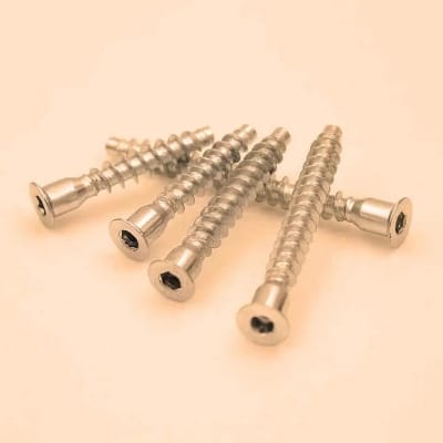 Picture of 50Pcs/Lot Hex Drive Countersunk Head Furniture Confirmat Screws for Wood-Golden