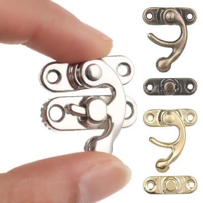 Picture of 4PCS Gift Concealed Buckle Packaging Box Protective Shell Accessories Antique Buckle-Silver