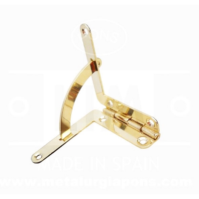 Picture of Open Limited Hinge For Small Wooden Boxes - 2pcs-Gold