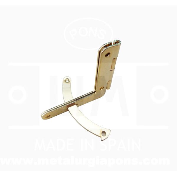 Picture of Open Limited Hinge For Small Wooden Boxes - 2pcs-Gold