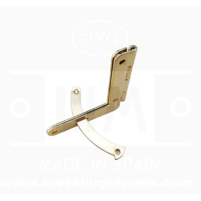 Picture of Open Limited Hinge For Small Wooden Boxes - 2pcs-Gold