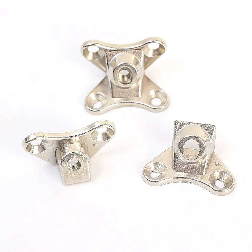 Picture of 2pcs Alloy Corner Brackets  Butterfly Support Connector Removable Fasteners Corner Code Right Angle Bracket-Silver