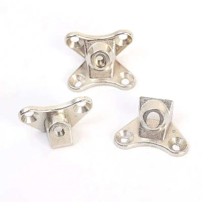 Picture of 2pcs Alloy Corner Brackets  Butterfly Support Connector Removable Fasteners Corner Code Right Angle Bracket-Silver