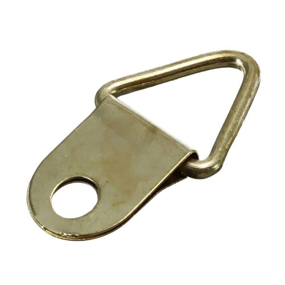 Picture of 10pcs Wall Mount Mirror Frame Hooks Photo Hangers Home Decor Picture Hook-Golden