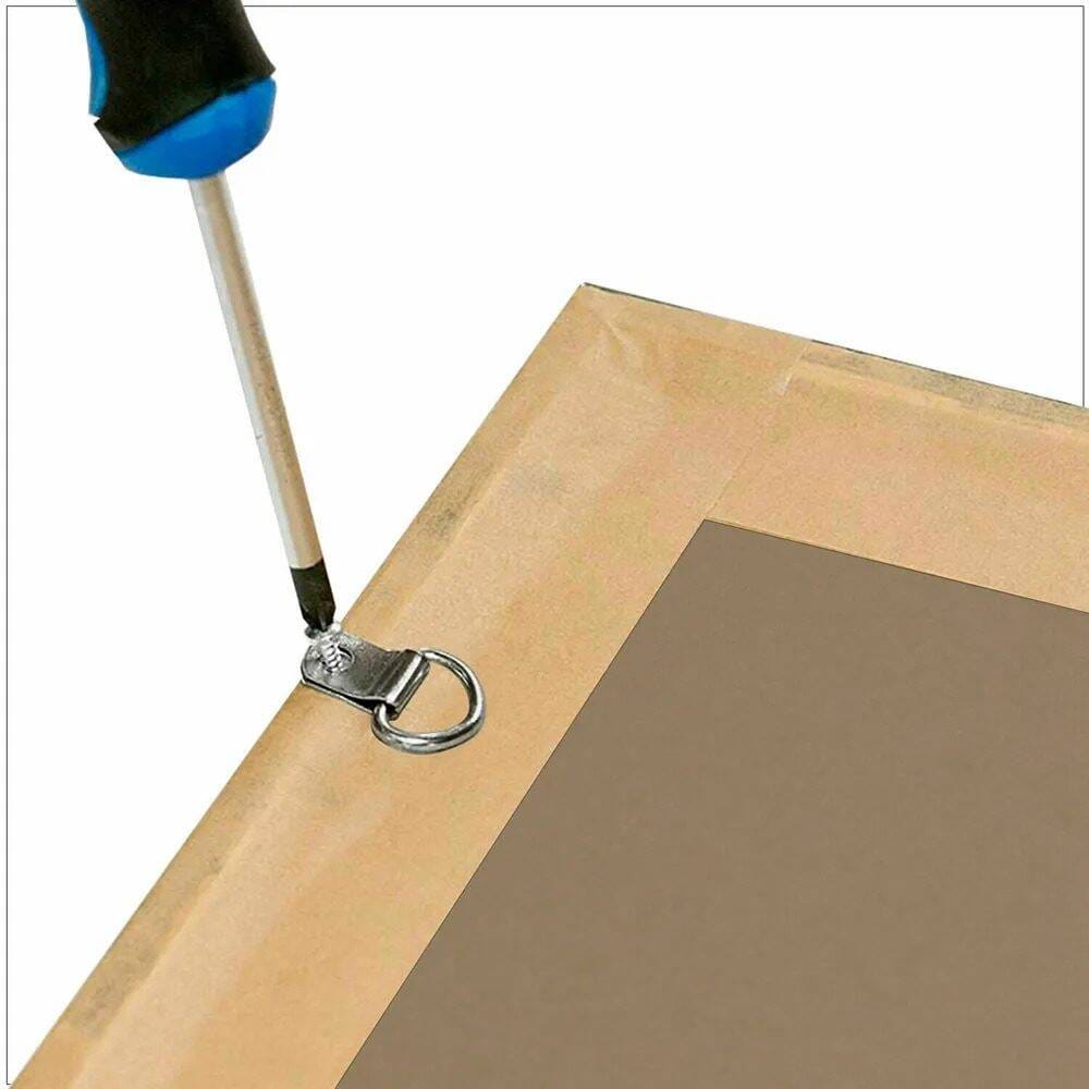Picture of 10pcs Wall Mount Mirror Frame Hooks Photo Hangers Home Decor Picture Hook-Golden