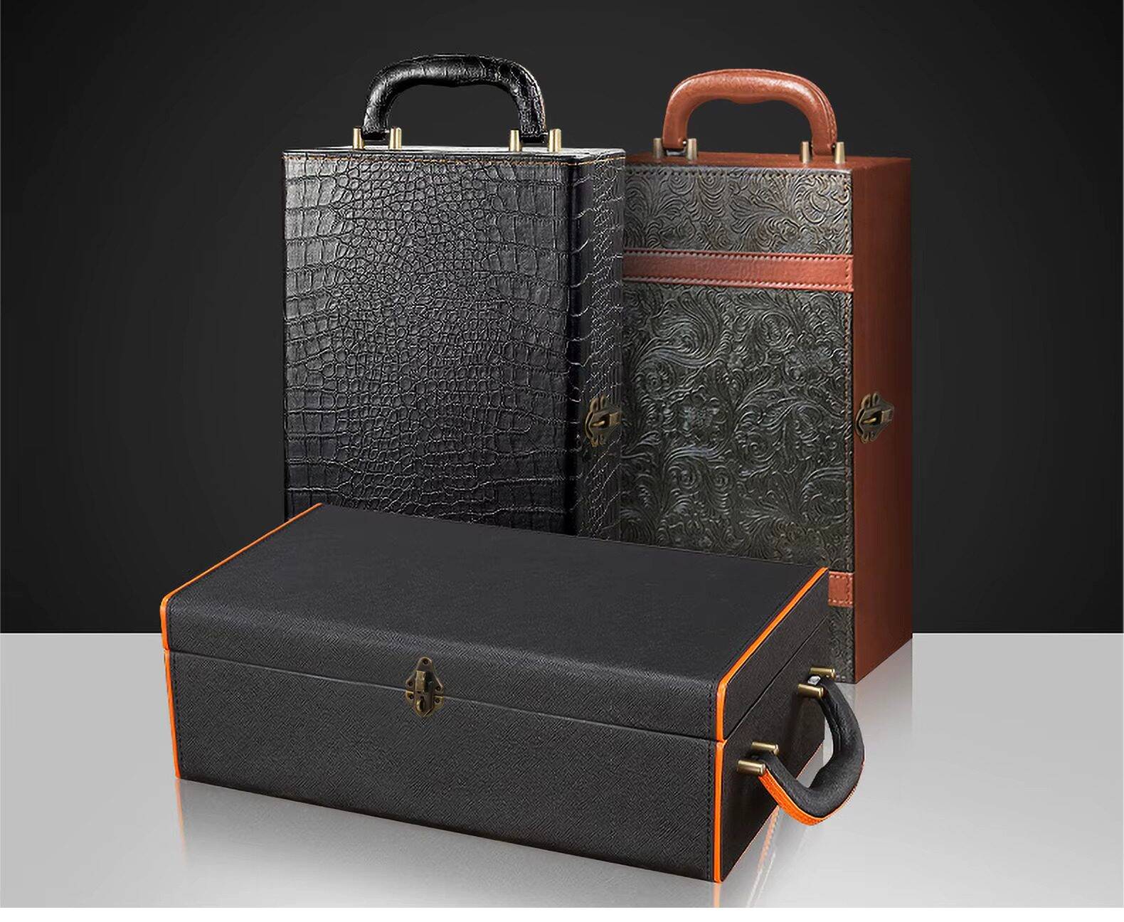 Picture of 2SET Jewelry Chest Gift Wine Wooden Box Case Toggle Latch Suitcase Hasp Hook Clasp Can Hold Lock Lockable with screws-Silver