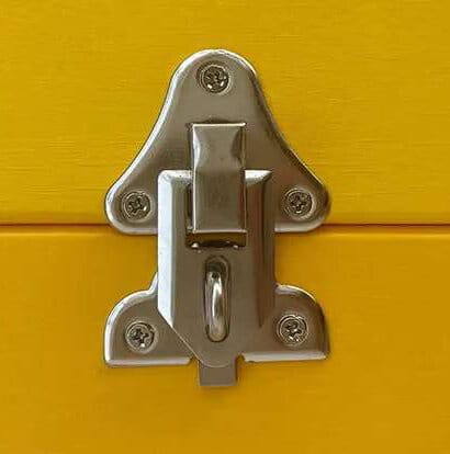 Picture of 2SET Jewelry Chest Gift Wine Wooden Box Case Toggle Latch Suitcase Hasp Hook Clasp Can Hold Lock Lockable with screws-Silver
