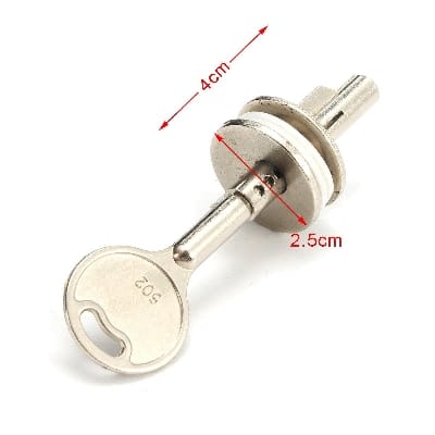 Picture of 1 pis Universal Sliding Glass Security Keyed Lock Drawer Cabinet Door Window Safe Bolt-Silver