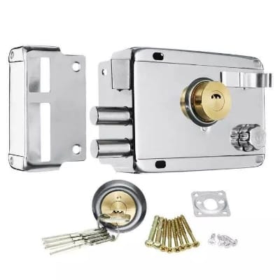 Picture of Rim/Auto Lock,with brass key-Hi-care-Silver
