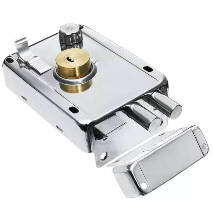 Picture of Rim/Auto Lock,with brass key-Hi-care-Silver