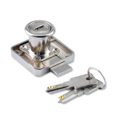 Picture of 1 pcs Drawer Lock HABBY duty compurt key protex brand-Silver