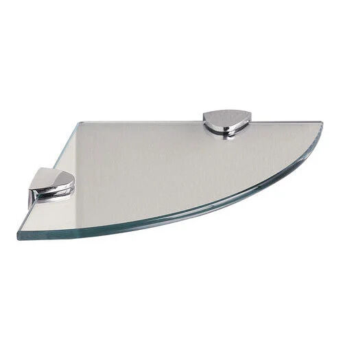 Picture of 2 Pcs. D Shape Glass Self Clamp With Fixing Clip For 8 To 10mm Glass-Silver