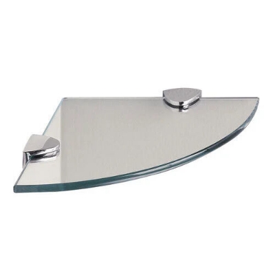 Picture of 2 Pcs. D Shape Glass Self Clamp With Fixing Clip For 8 To 10mm Glass-Silver