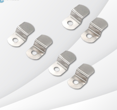 Picture of 6 Pis Mirror Clip SS Glass Clip Modern Mirror Hanging Kit for Furniture or Wall-Silver
