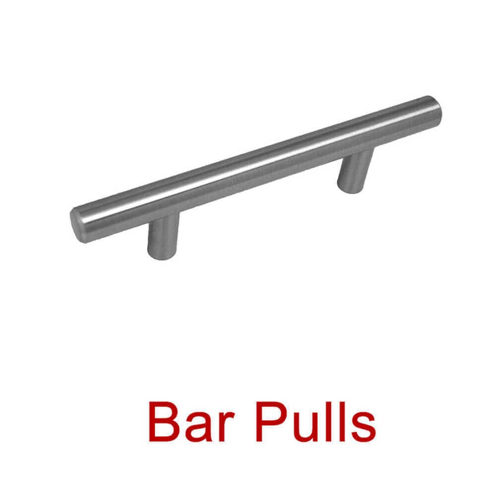 Picture of 2pcs 4inch T Bar Kitchen Cabinet Door Handles Brushed Stainless Steel Door Drawer Pull Knob-Silver
