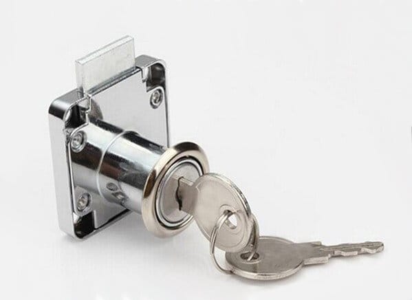 Picture of 2pcs Drawer Cabinet Desk Weare drove Lock Short neck Camel brand Lock-Silver