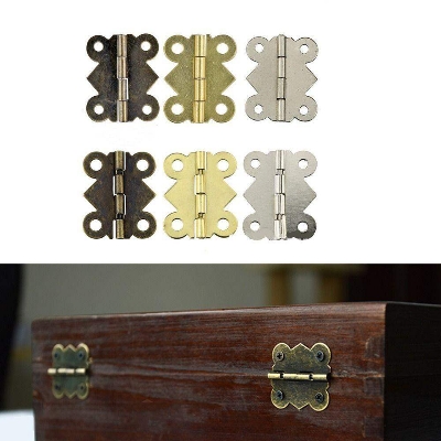 Picture of 4 pcs Silver Butterfly Door Hinges Cabinet Drawer Jewellery Box Hinge-Silver