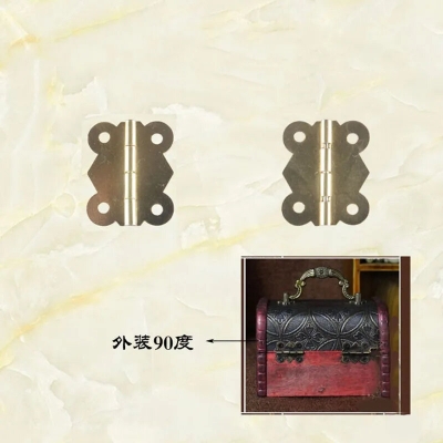 Picture of 4 pcs Silver Butterfly Door Hinges Cabinet Drawer Jewellery Box Hinge-Silver