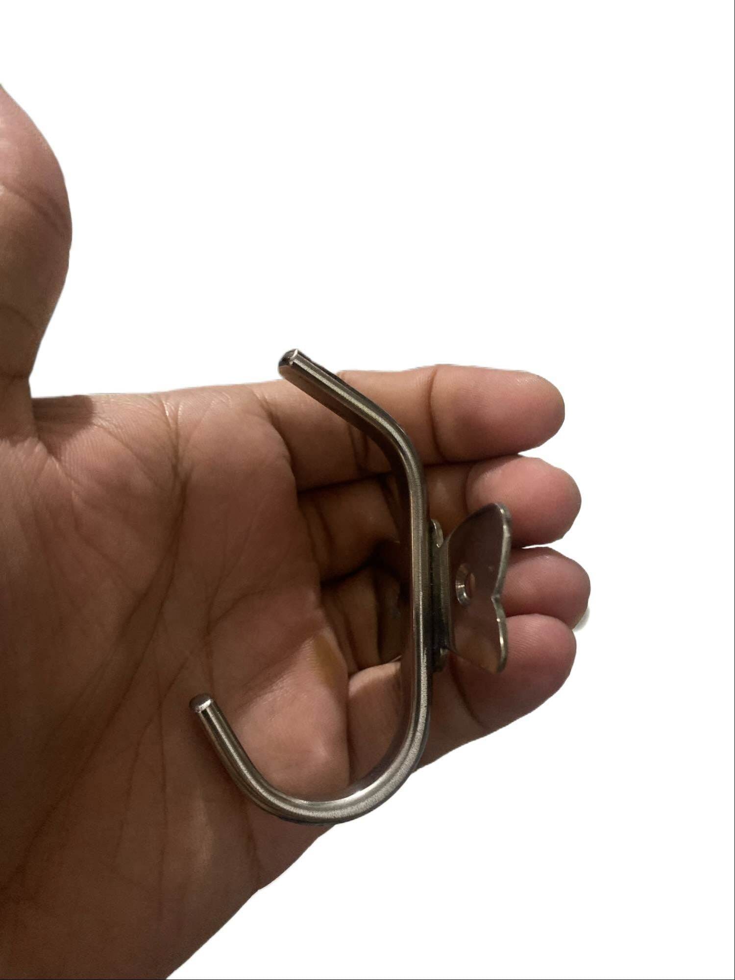 Picture of 1pcs Double head coat hook, hanger stainless steel-Silver