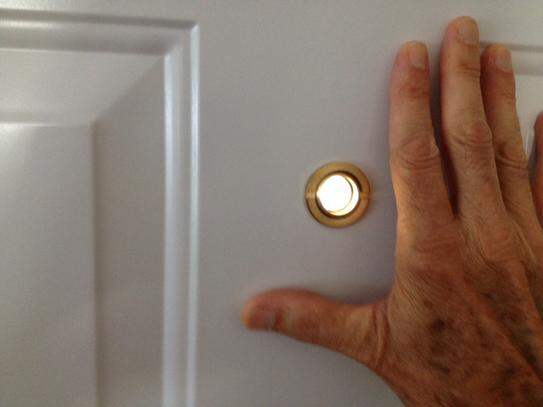 Picture of 1pcs Door Viewer, 160 Deg, 12mm Dia, 35 to 57mm thickness-Antique