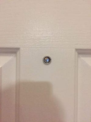 Picture of 1pcs Door Viewer, 160 Deg, 12mm Dia, 35 to 57mm thickness-Antique