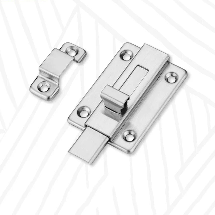 Picture of 1 Pis 2.5 Inch Small Stainless Steel Tower Bolt For Home Office Furniture Cabinet Doors Small Chitkani-Silver