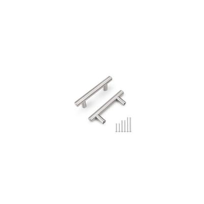Picture of 2pcs 6 inch T Bar Kitchen Cabinet Door Handles Brushed Stainless Steel Door Drawer Pull Knob-Silver