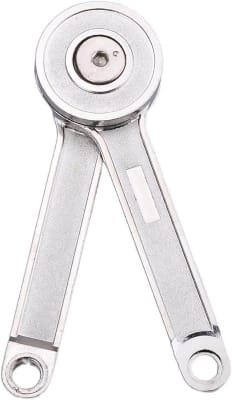 Picture of 2set Pivot Hinge Stop Stays Cabinet Hinge Kitchen Cupboard Doors Hinges Heavy Load80-150N Hinge Set-Silver
