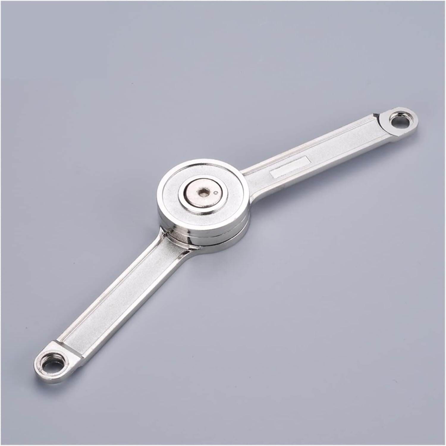 Picture of 2set Pivot Hinge Stop Stays Cabinet Hinge Kitchen Cupboard Doors Hinges Heavy Load80-150N Hinge Set-Silver