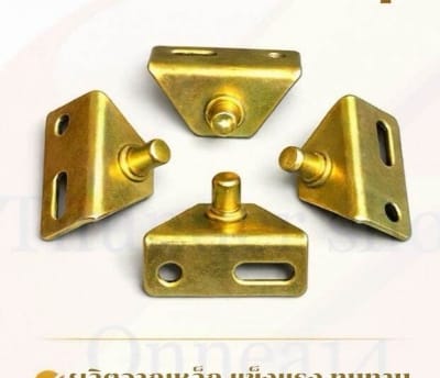 Picture of 4pcs Zink plate steel pivot axis has a pivot pin.-Gold
