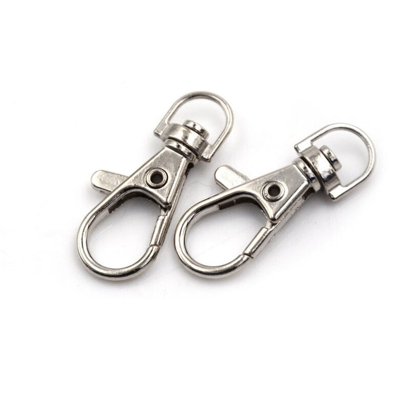 Picture of 10pcs/set Lobster Clasp Swivel Trigger Clip Snap Hook Bag Car Key Rings Keychain-Silver