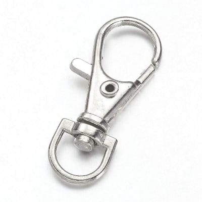 Picture of 10pcs/set Lobster Clasp Swivel Trigger Clip Snap Hook Bag Car Key Rings Keychain-Silver