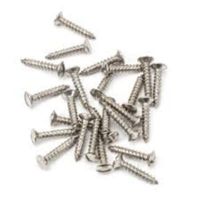 Picture of 15mm (0.63 inch) long MS steel silver color wood screw, counter shrink screw- 50pics-Silver