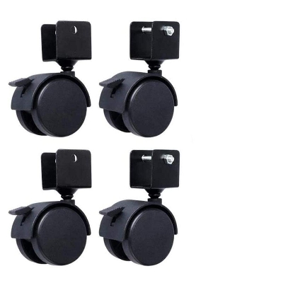 Picture of 2" (4Pcs=1SET) Computer Table Wheels U Castor Wheel,