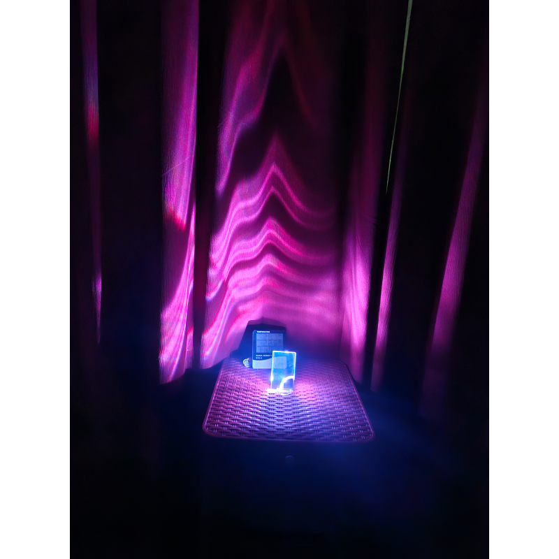 Picture of Rechargeable Mini LED Note Lamp – Acrylic Message Board Night Light with 7 Color Changing Light, Custom Write & Erase