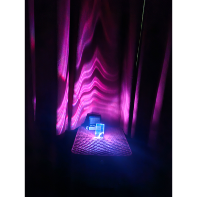 Picture of Rechargeable Mini LED Note Lamp – Acrylic Message Board Night Light with 7 Color Changing Light, Custom Write & Erase