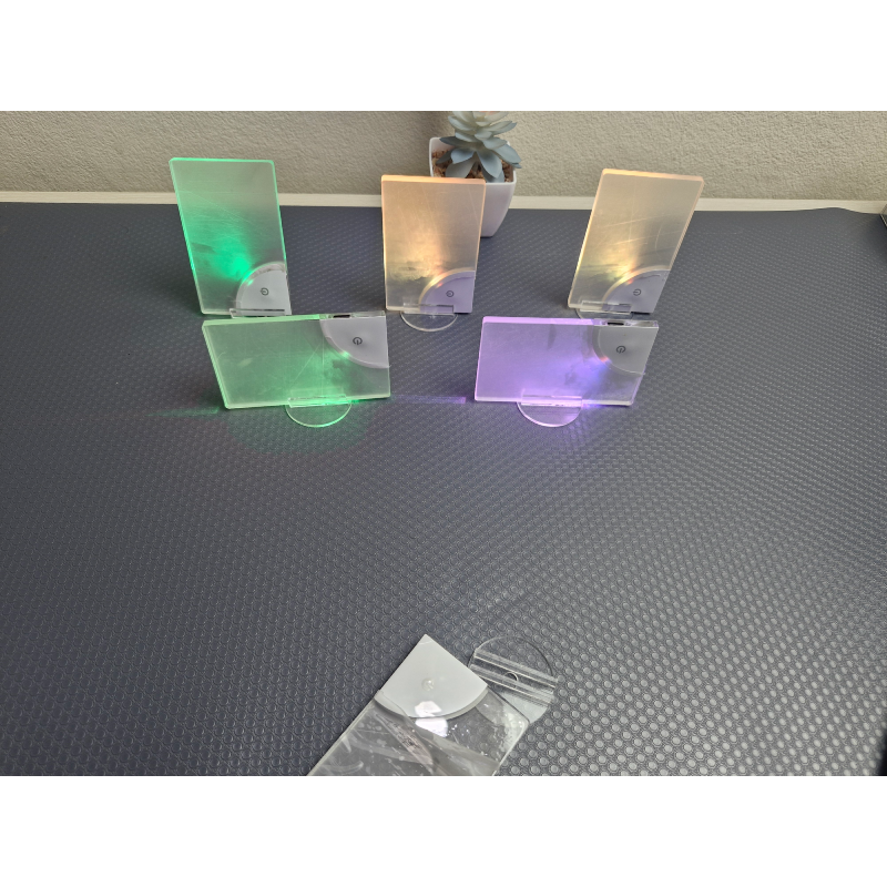 Picture of Rechargeable Mini LED Note Lamp – Acrylic Message Board Night Light with 7 Color Changing Light, Custom Write & Erase