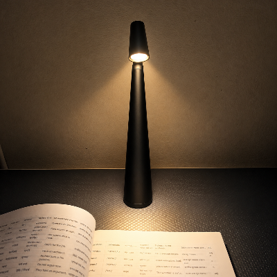 Picture of Minimalist Tall LED Desk Lamp – Rechargeable Touch Control Night Light for Bedroom & Study