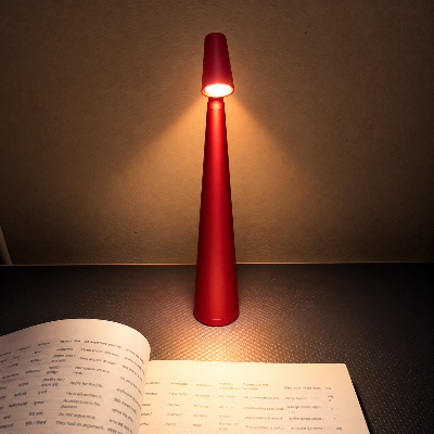 Picture of Minimalist Tall LED Desk Lamp – Rechargeable Touch Control Night Light for Bedroom & Study