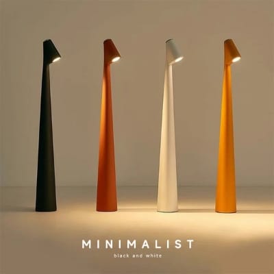 Picture of Minimalist Tall LED Desk Lamp – Rechargeable Touch Control Night Light for Bedroom & Study