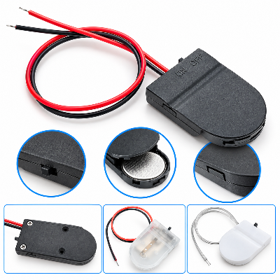 Picture of CR2032 Coin Cell Battery Holder with Switch
