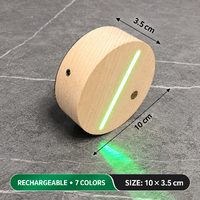 Picture of Rechargeable Wooden LED Light Base for Acrylic Lamp