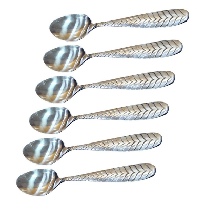 Picture of Stainless Steel eight-inches Table/Dinner spoon set of Six pieces Silver