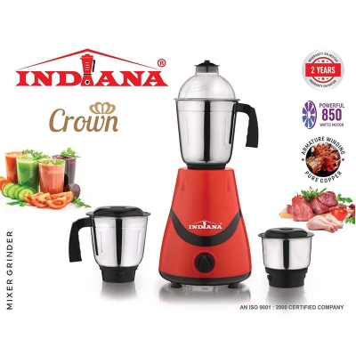 Picture of Indiana Crown 850watts Mixer Grinder Red